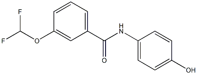 3-(difluoromethoxy)-N-(4-hydroxyphenyl)benzamide Struktur