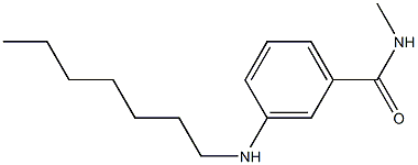 3-(heptylamino)-N-methylbenzamide Struktur