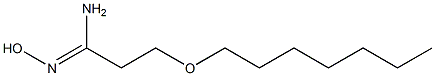 3-(heptyloxy)-N'-hydroxypropanimidamide Struktur