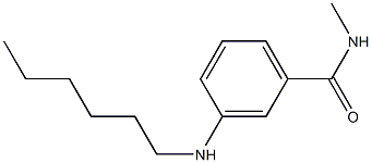 3-(hexylamino)-N-methylbenzamide Struktur