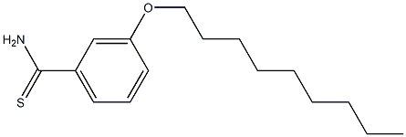 3-(nonyloxy)benzene-1-carbothioamide Struktur