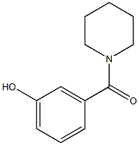 3-(piperidin-1-ylcarbonyl)phenol Struktur