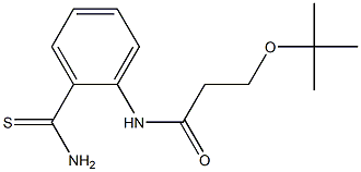 3-(tert-butoxy)-N-(2-carbamothioylphenyl)propanamide Struktur