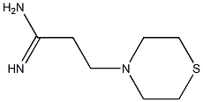 3-(thiomorpholin-4-yl)propanimidamide Struktur