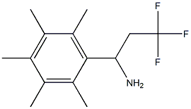 3,3,3-trifluoro-1-(2,3,4,5,6-pentamethylphenyl)propan-1-amine Struktur