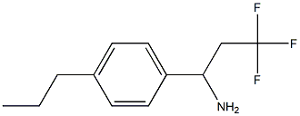 3,3,3-trifluoro-1-(4-propylphenyl)propan-1-amine Struktur