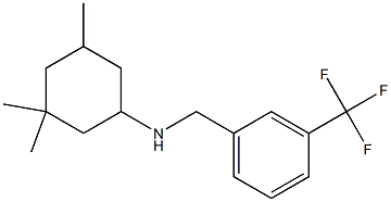 3,3,5-trimethyl-N-{[3-(trifluoromethyl)phenyl]methyl}cyclohexan-1-amine Struktur