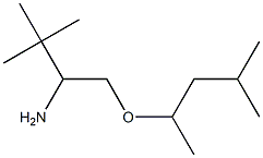 3,3-dimethyl-1-[(4-methylpentan-2-yl)oxy]butan-2-amine Struktur