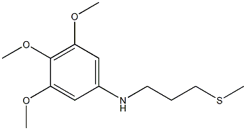 3,4,5-trimethoxy-N-[3-(methylsulfanyl)propyl]aniline Struktur