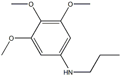 3,4,5-trimethoxy-N-propylaniline Struktur