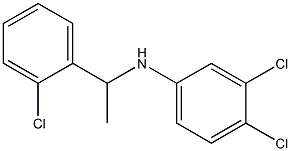 3,4-dichloro-N-[1-(2-chlorophenyl)ethyl]aniline Struktur