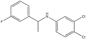 3,4-dichloro-N-[1-(3-fluorophenyl)ethyl]aniline Struktur