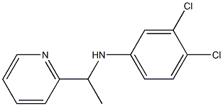 3,4-dichloro-N-[1-(pyridin-2-yl)ethyl]aniline Struktur