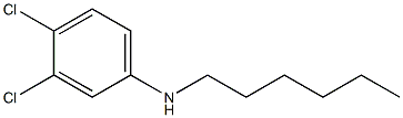 3,4-dichloro-N-hexylaniline Struktur