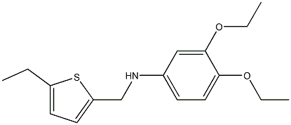 3,4-diethoxy-N-[(5-ethylthiophen-2-yl)methyl]aniline Struktur