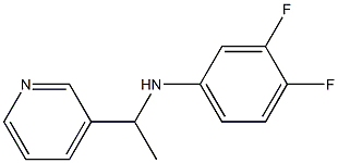 3,4-difluoro-N-[1-(pyridin-3-yl)ethyl]aniline Struktur