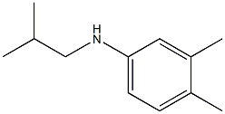 3,4-dimethyl-N-(2-methylpropyl)aniline Struktur