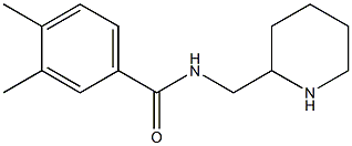 3,4-dimethyl-N-(piperidin-2-ylmethyl)benzamide Struktur