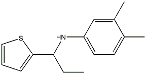 3,4-dimethyl-N-[1-(thiophen-2-yl)propyl]aniline Struktur