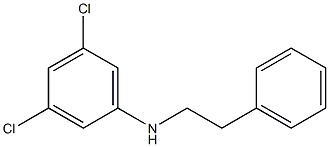 3,5-dichloro-N-(2-phenylethyl)aniline Struktur