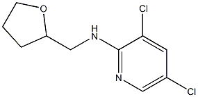 3,5-dichloro-N-(oxolan-2-ylmethyl)pyridin-2-amine Struktur