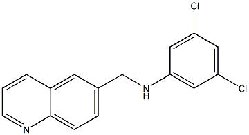 3,5-dichloro-N-(quinolin-6-ylmethyl)aniline Struktur