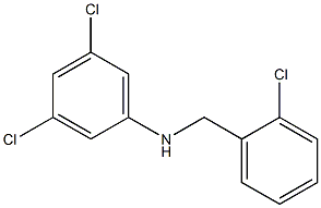 3,5-dichloro-N-[(2-chlorophenyl)methyl]aniline Struktur