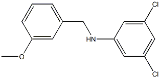 3,5-dichloro-N-[(3-methoxyphenyl)methyl]aniline Struktur