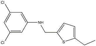 3,5-dichloro-N-[(5-ethylthiophen-2-yl)methyl]aniline Struktur