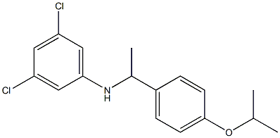 3,5-dichloro-N-{1-[4-(propan-2-yloxy)phenyl]ethyl}aniline Struktur