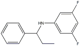 3,5-difluoro-N-(1-phenylpropyl)aniline Struktur