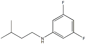 3,5-difluoro-N-(3-methylbutyl)aniline Struktur