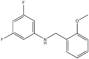 3,5-difluoro-N-[(2-methoxyphenyl)methyl]aniline Struktur