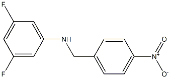 3,5-difluoro-N-[(4-nitrophenyl)methyl]aniline Struktur