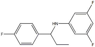 3,5-difluoro-N-[1-(4-fluorophenyl)propyl]aniline Struktur