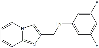 3,5-difluoro-N-{imidazo[1,2-a]pyridin-2-ylmethyl}aniline Struktur