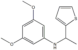 3,5-dimethoxy-N-[1-(thiophen-2-yl)ethyl]aniline Struktur