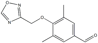 3,5-dimethyl-4-(1,2,4-oxadiazol-3-ylmethoxy)benzaldehyde Struktur