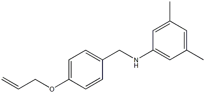 3,5-dimethyl-N-{[4-(prop-2-en-1-yloxy)phenyl]methyl}aniline Struktur