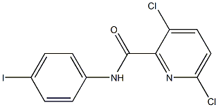 3,6-dichloro-N-(4-iodophenyl)pyridine-2-carboxamide Struktur