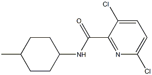 3,6-dichloro-N-(4-methylcyclohexyl)pyridine-2-carboxamide Struktur