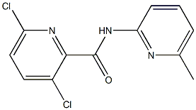 3,6-dichloro-N-(6-methylpyridin-2-yl)pyridine-2-carboxamide Struktur