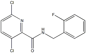 3,6-dichloro-N-[(2-fluorophenyl)methyl]pyridine-2-carboxamide Struktur