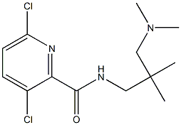 3,6-dichloro-N-{2-[(dimethylamino)methyl]-2-methylpropyl}pyridine-2-carboxamide Struktur