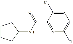 3,6-dichloro-N-cyclopentylpyridine-2-carboxamide Struktur