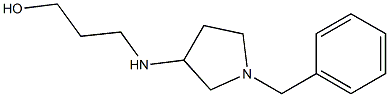 3-[(1-benzylpyrrolidin-3-yl)amino]propan-1-ol Struktur