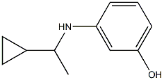 3-[(1-cyclopropylethyl)amino]phenol Struktur