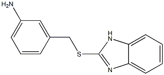 3-[(1H-1,3-benzodiazol-2-ylsulfanyl)methyl]aniline Struktur