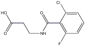 3-[(2-chloro-6-fluorophenyl)formamido]propanoic acid Struktur