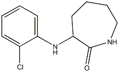 3-[(2-chlorophenyl)amino]azepan-2-one Struktur